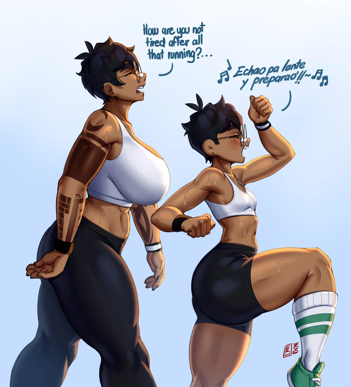 Avatar of Your Colombian friends | Eru and Sensei (EruSensei, Tomboy, Femboy, Thick thighs, Zamn 😛)