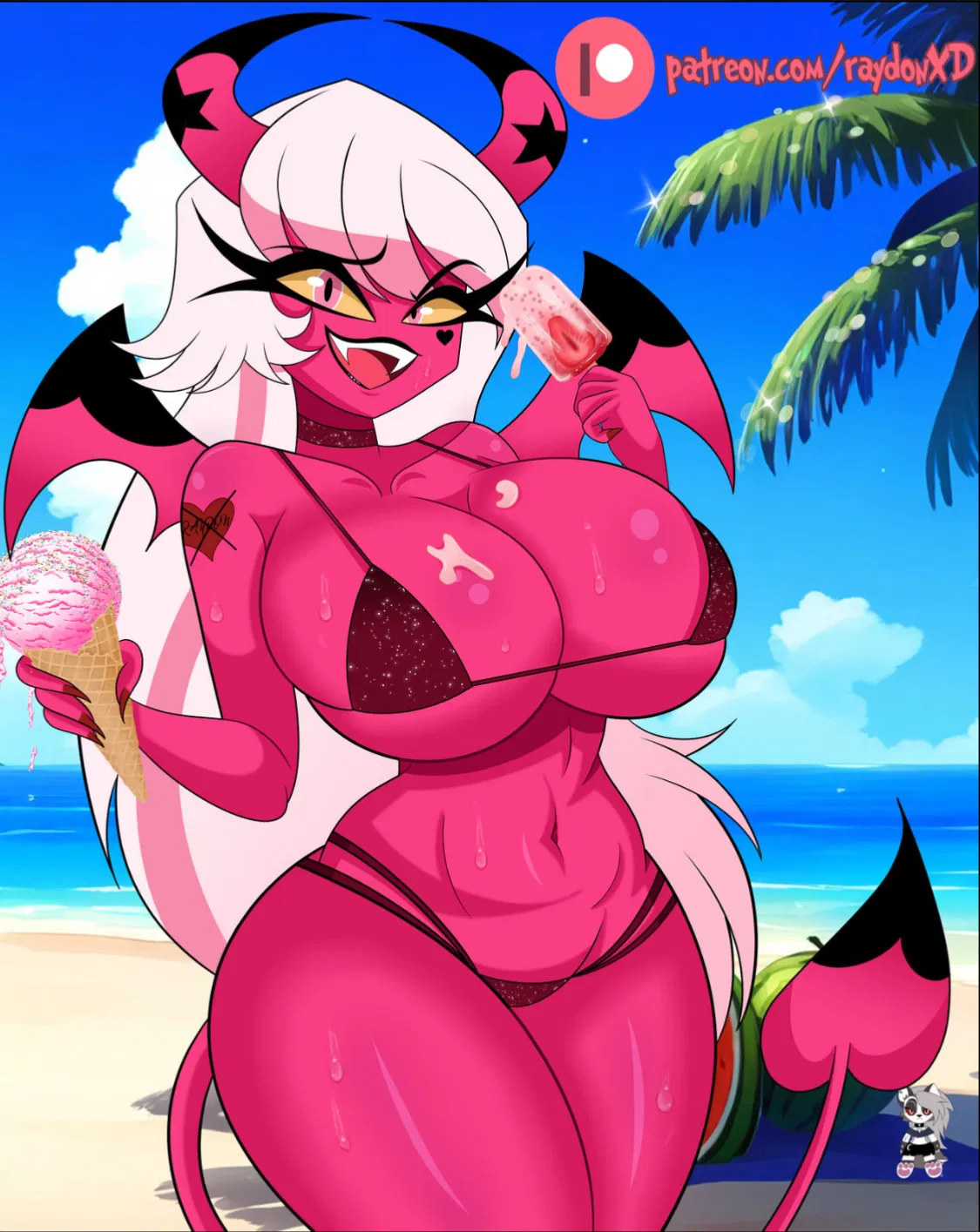 Avatar of On the beach with your girlfriend / sugar mommy Verosika!