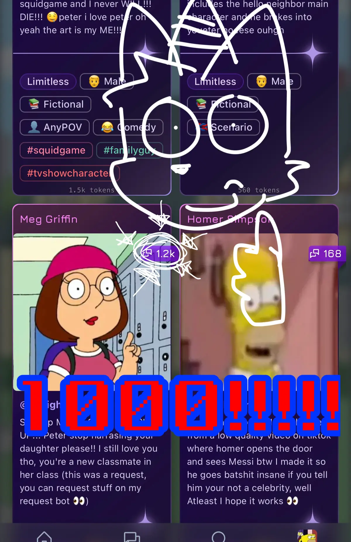 Avatar of 1000 interactions!!!!!!!1!1