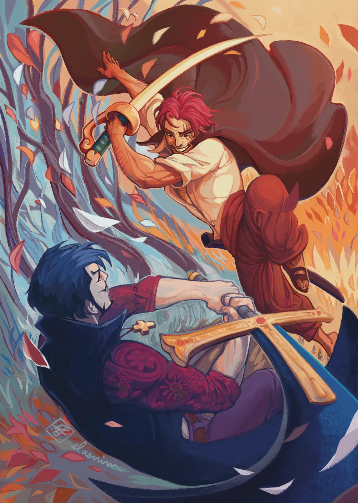 Avatar of Shanks and Mihawk - vampire hunting