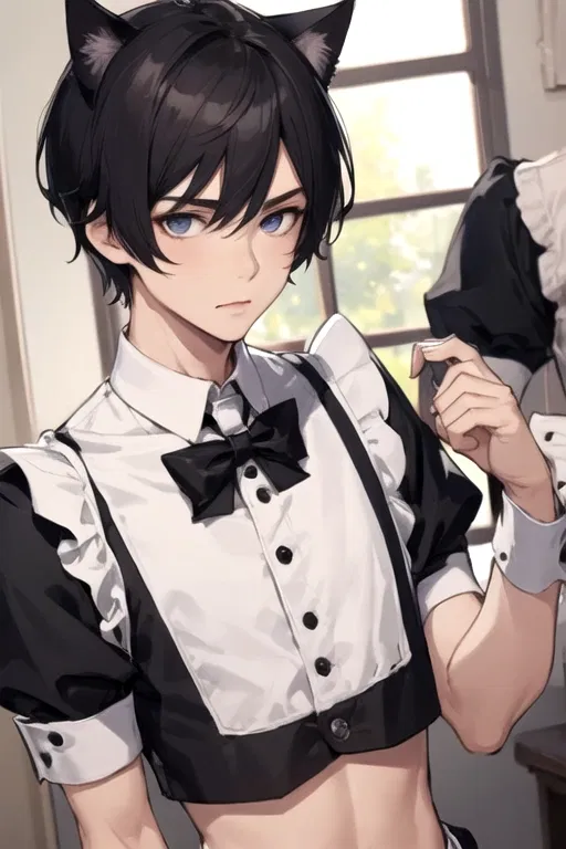 Avatar of You hired your school rival as a femboy maid.