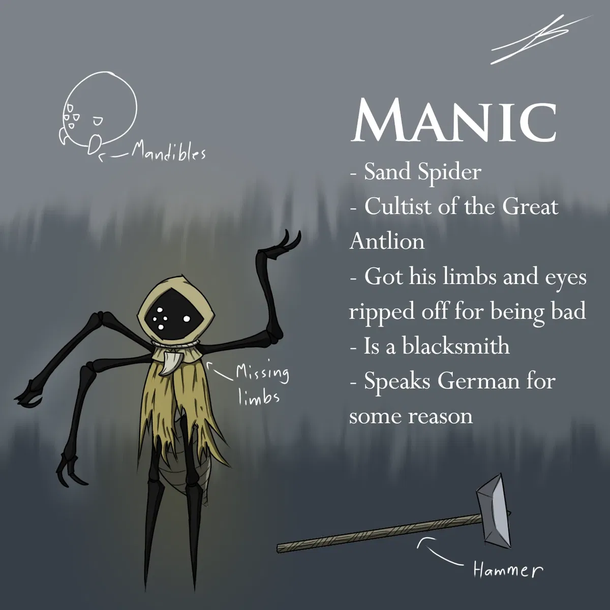 Avatar of Manic | Unstable Cultist of the Great Antlion