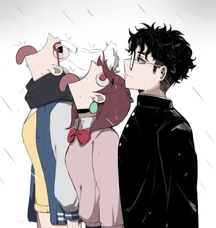 Avatar of Okarun, Momo and Seiko