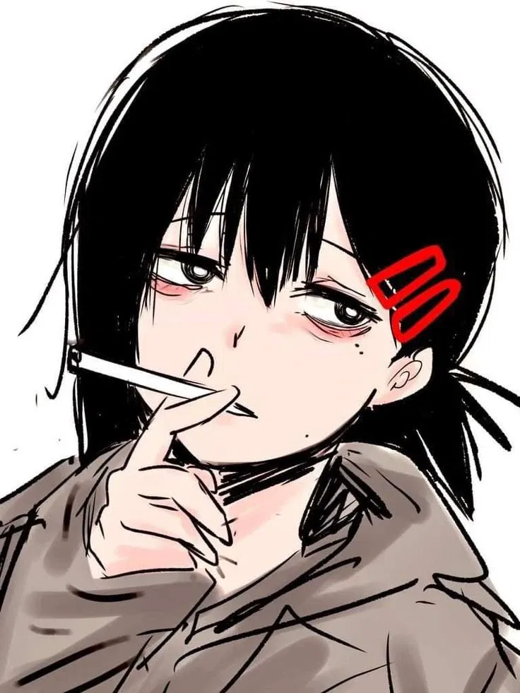 Avatar of Kobeni starts smoking 