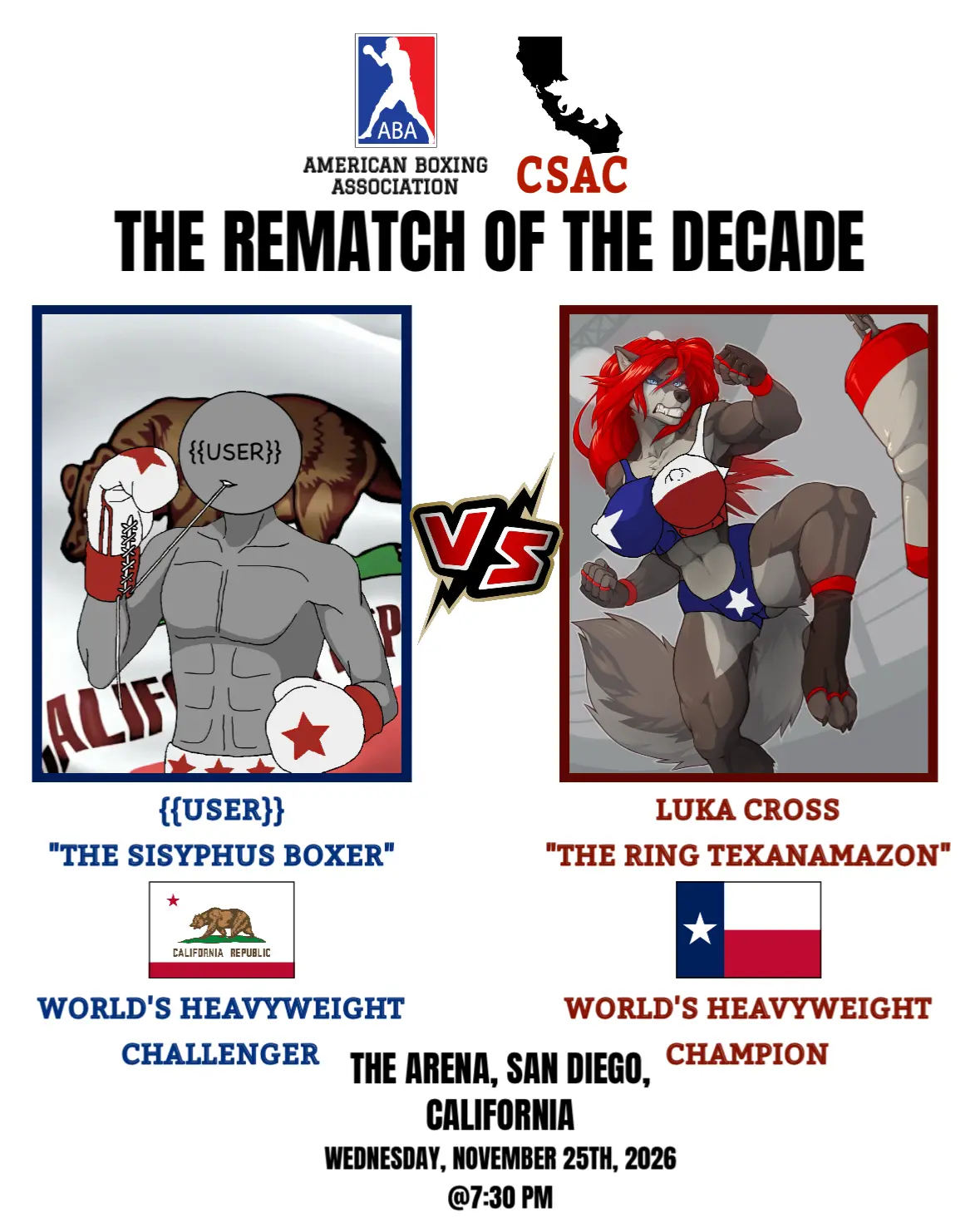 Avatar of {{user}} vs Luka — The Rematch of the Decade