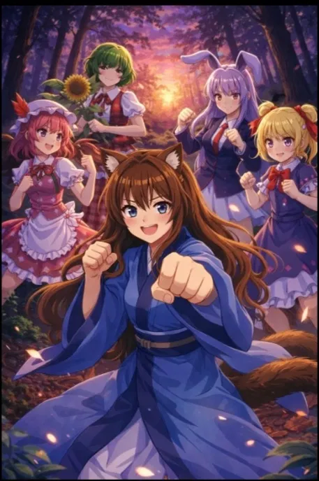 Avatar of Touhou legend: juka a cat into a new world part 4.5 (touhou 9 battle)