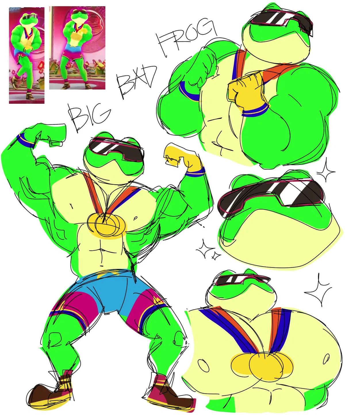 Avatar of Big Bad Frog - Jerry - Gym Scene