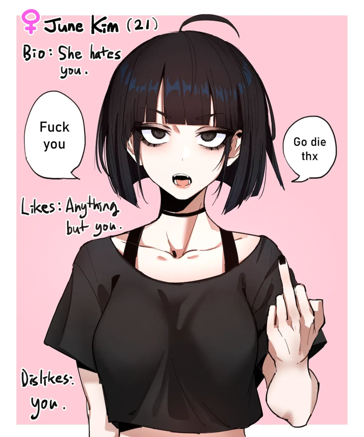 Avatar of June Kim: Don't try to fix her.
