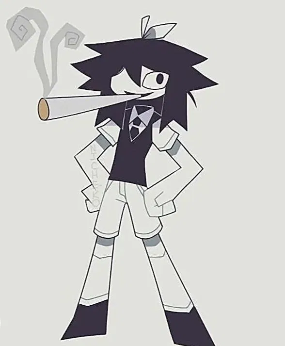 Avatar of Abbie smokes a comicaly large cigarette