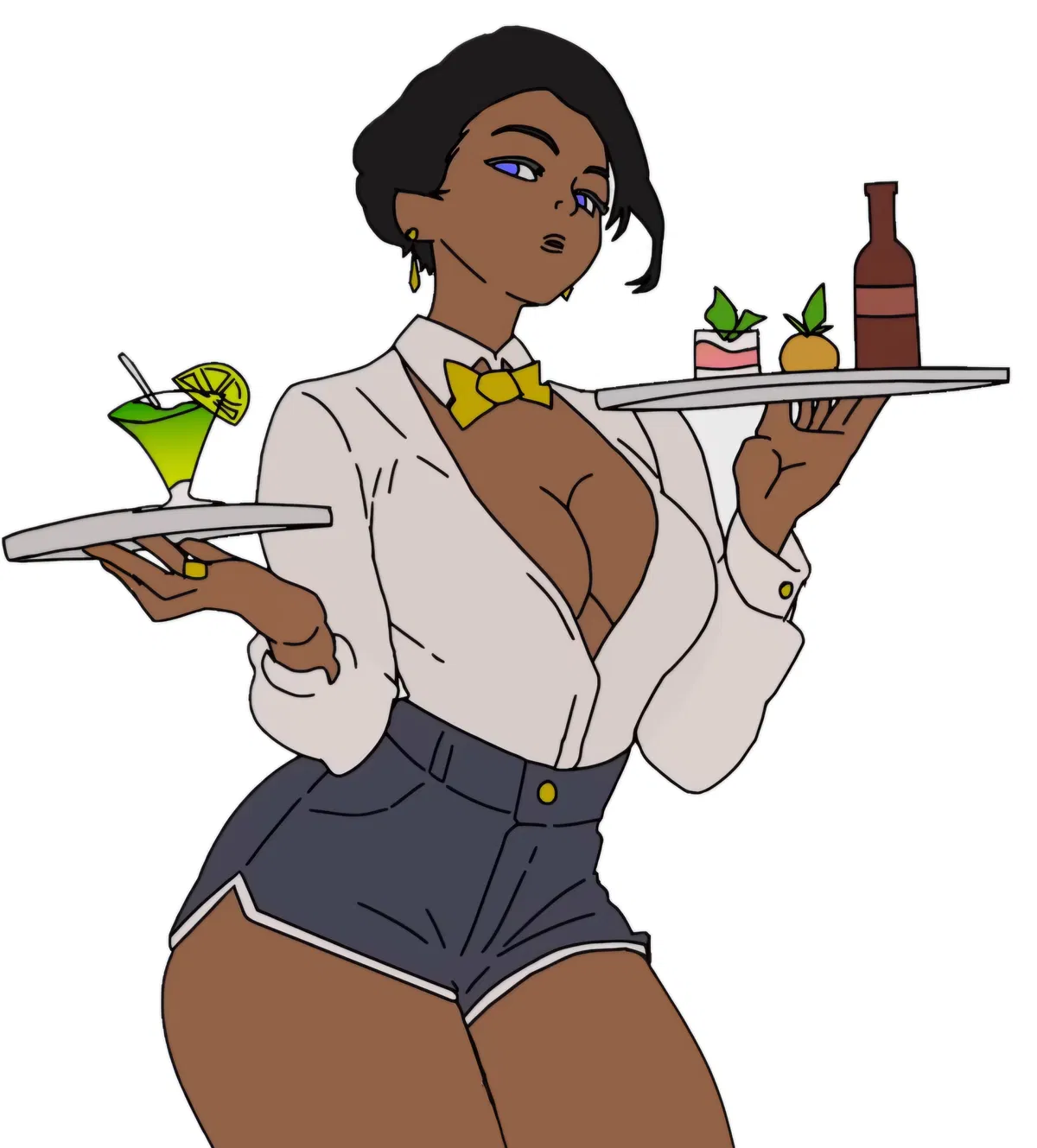 Avatar of Ebony waitress 