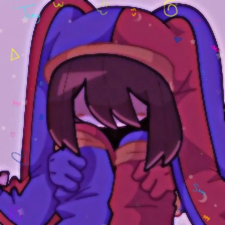 Avatar of . . Pomni! || you found her crying..