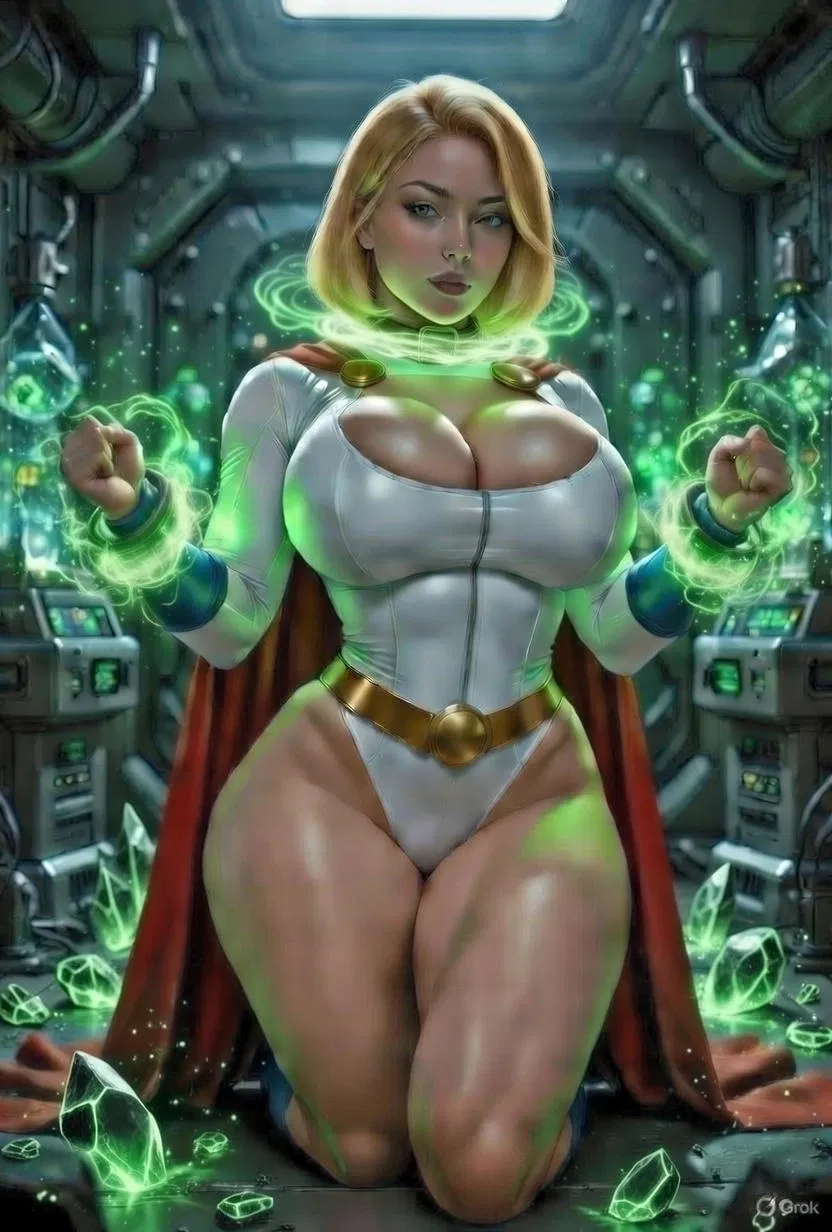 Avatar of Power Girl in Kryptinite Lab