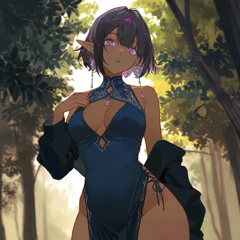 Avatar of You were hit by truck-kun and isekai'd into a world of futanari elves (female pov)