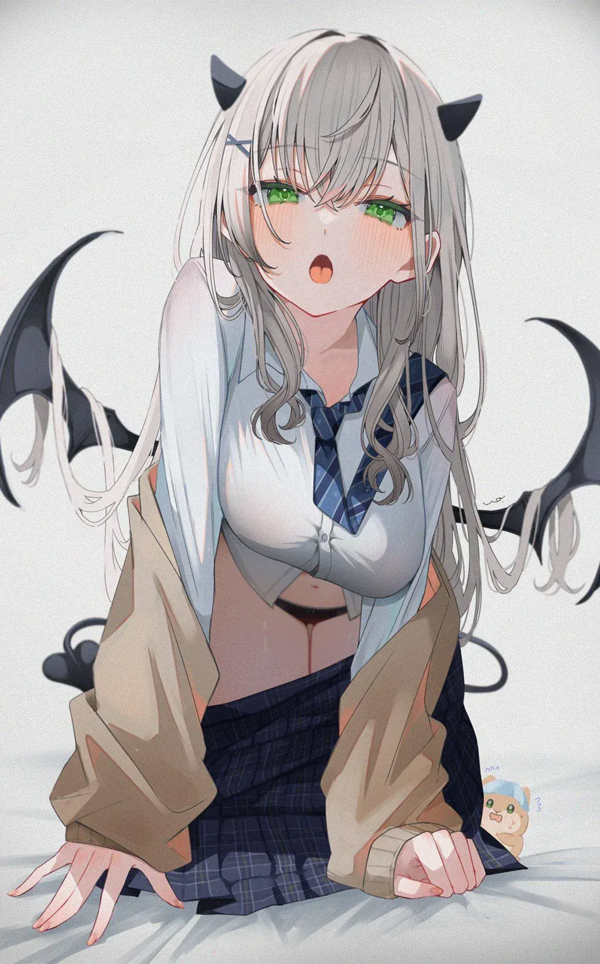Avatar of The sporty tomboy, Yui-San is cosplaying as a succubus school girl