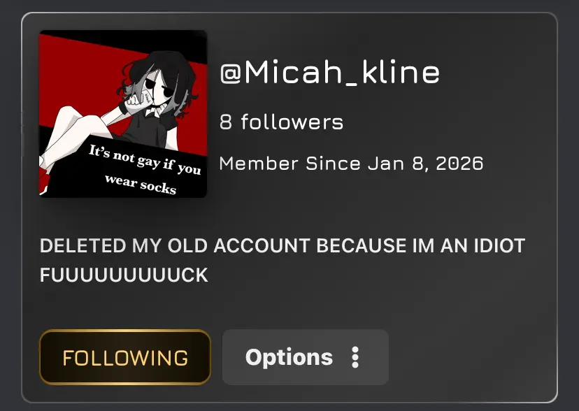 Avatar of MICAH KLINE IS AN ALIEN