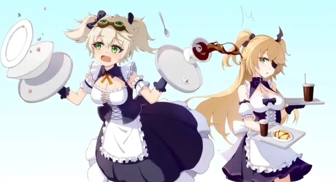 Avatar of Bennett and Fischl | Teyvat Maids 