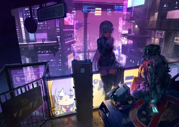 Avatar of Daily life in Cyberpunk future with HK416 and G11