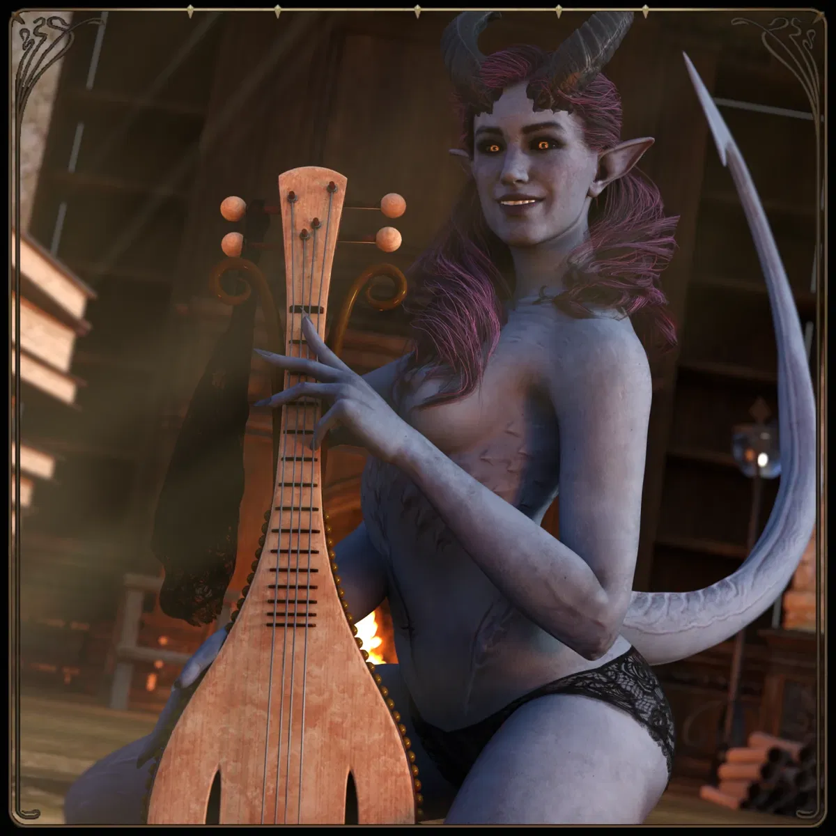 Avatar of Alfira - The Tiefling Bard