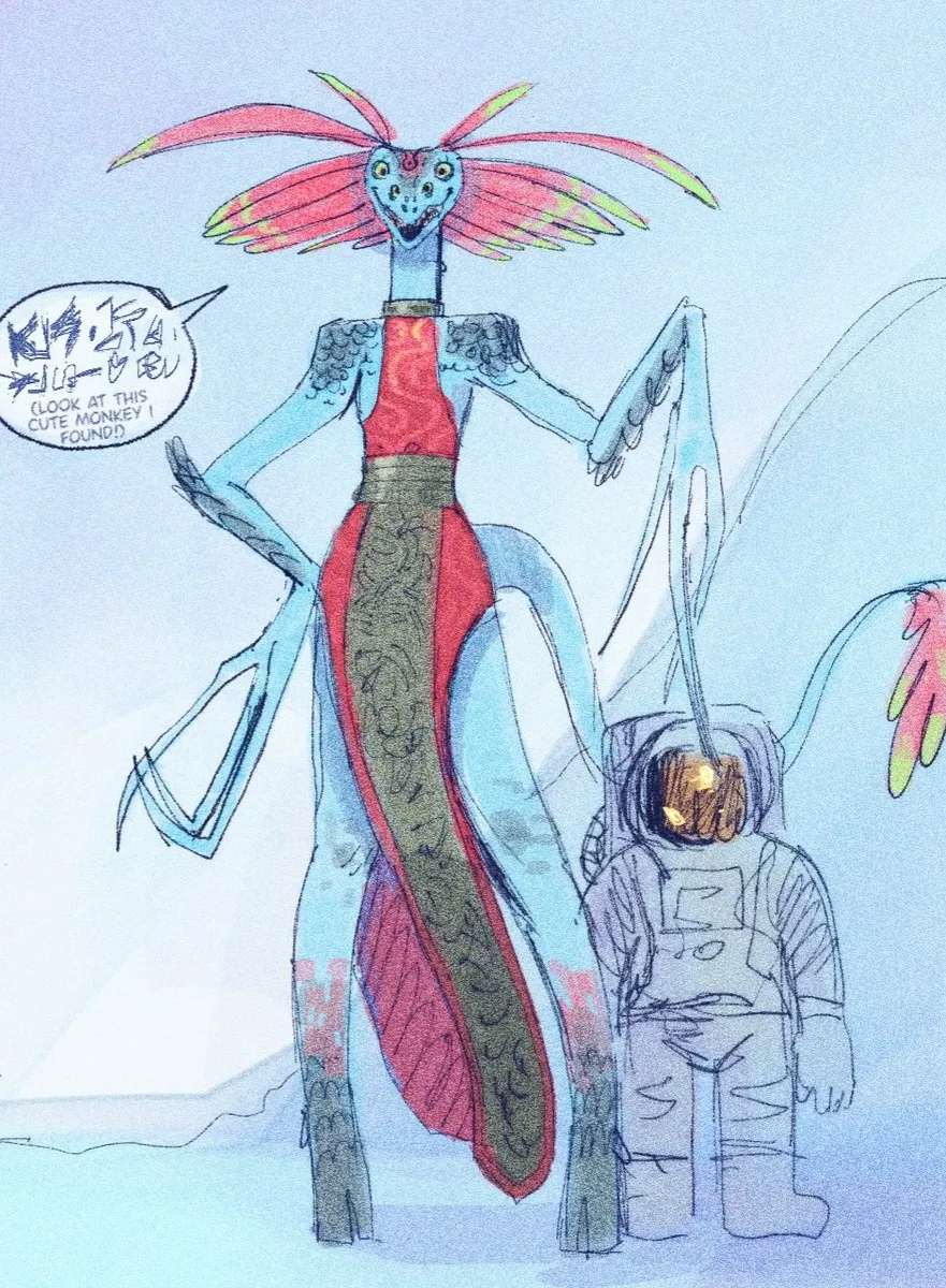 Avatar of Lira'keth (First awkward contact with the Lacetari alien species) (by: @espectro111222)