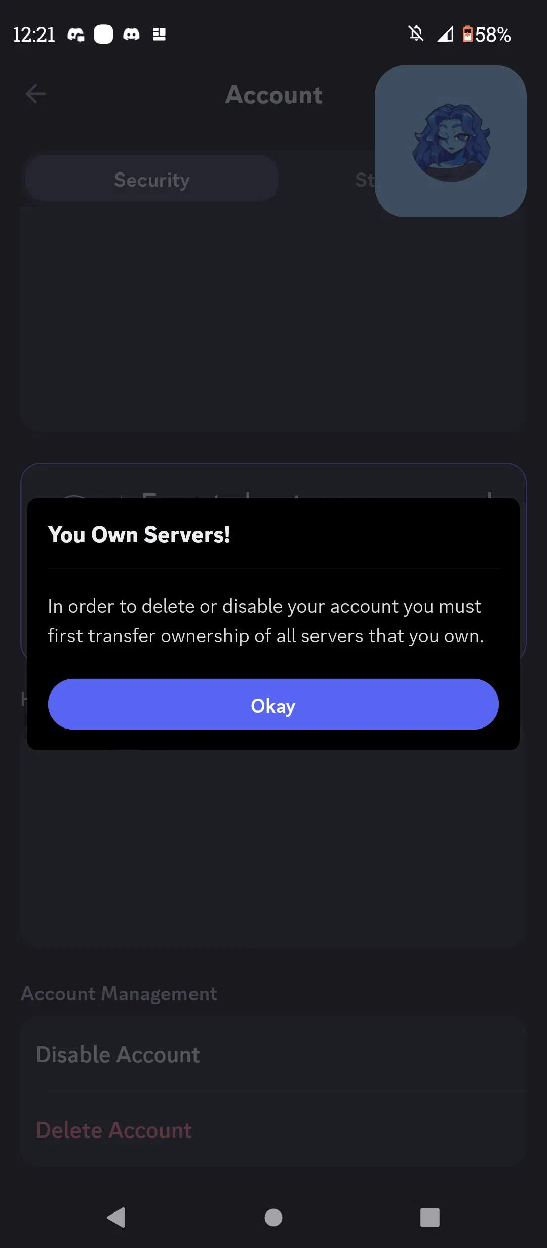 Avatar of discord is such a pain