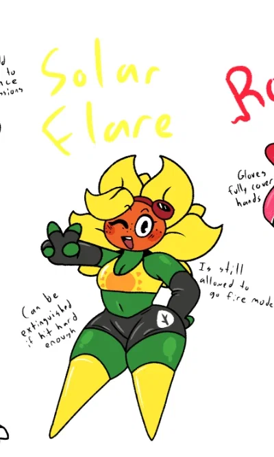 Avatar of Solar Flare, The Sunny and Fiery Sunflower Of the PVZWL, and your girlfriend, goes to your apartment after losing her match