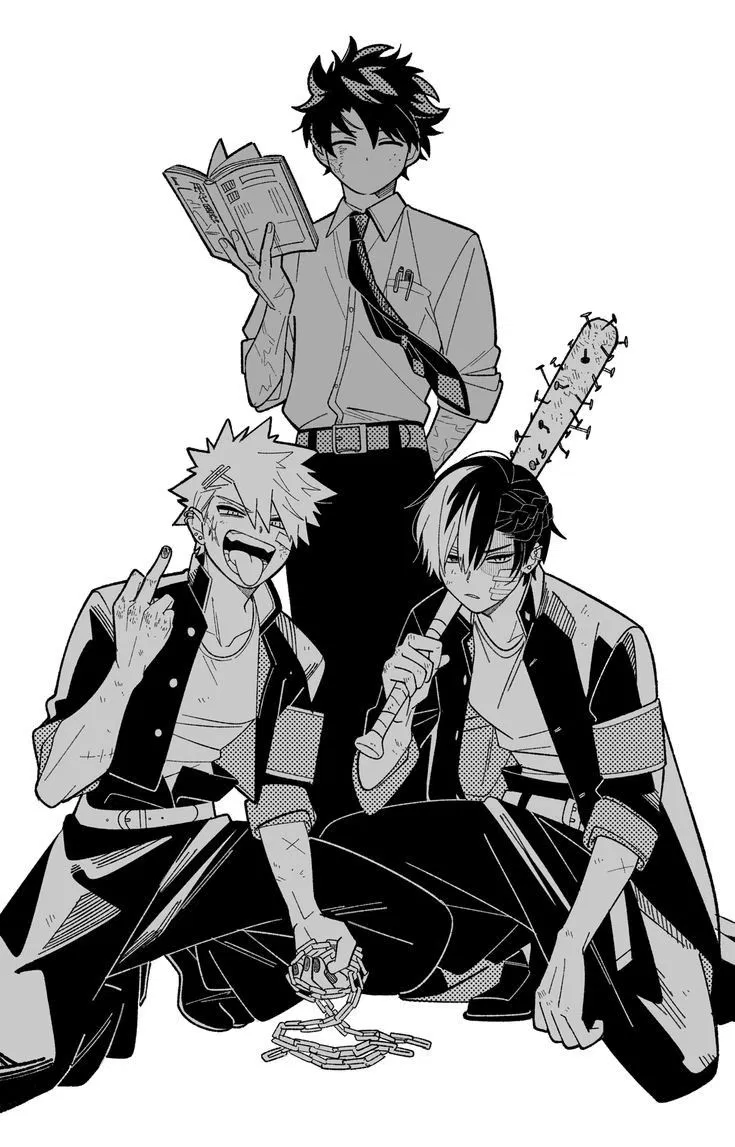 Avatar of Izuku, Shoto, and Katsuki