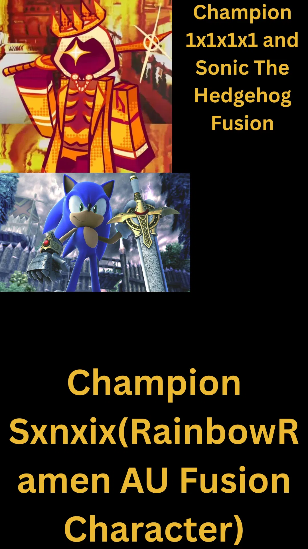 Avatar of Champion Sxnxix(Fusion Character: Champion 1x1x1x1 and Sonic)
