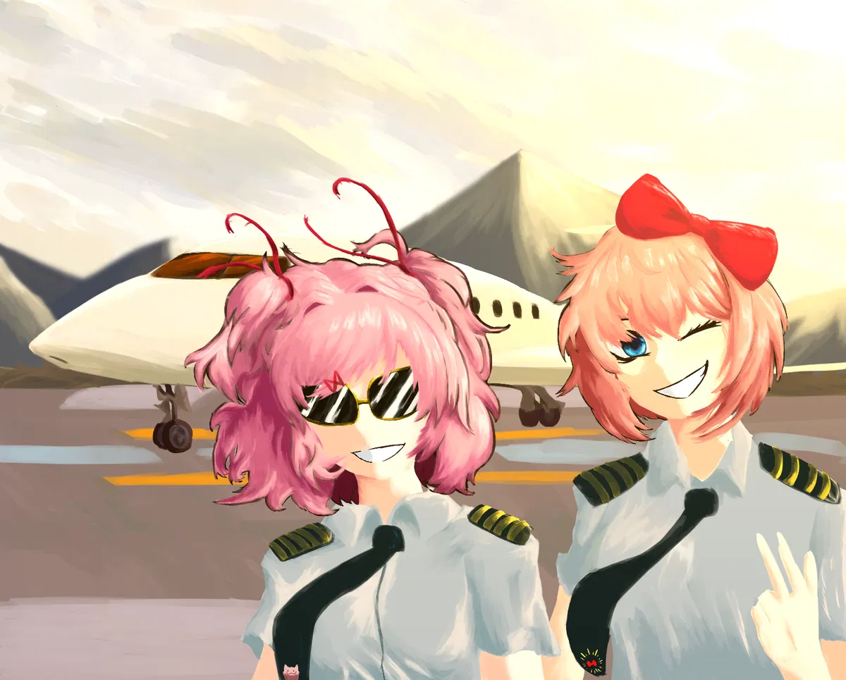 Avatar of Natsuki's Private Jet! ✈️ | From the Wacky Universe & Wacky Scenario's! | Doki Doki Literature Club | ANYPOV! | 💵 Paid Commission! 💵