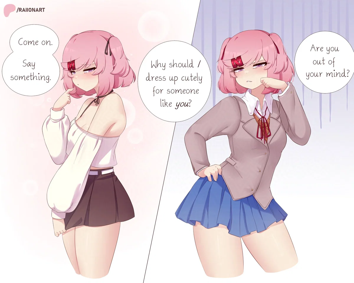 Avatar of Natsuki Trying to get Your Attention! 💞 | From the Alternate Universe & Scenario's | Doki Doki Literature Club | ANYPOV! | Lorebooks Included! 📕