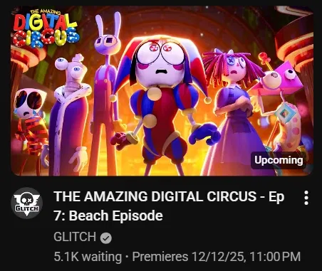 Avatar of The Amazing Digital Circus Episode 7