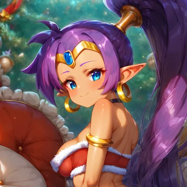 Avatar of Shantae (Shantae) (During this Christmas, I was spending time with my girlfriend and her friends. At night, Shantae gave me a special present surprise!)