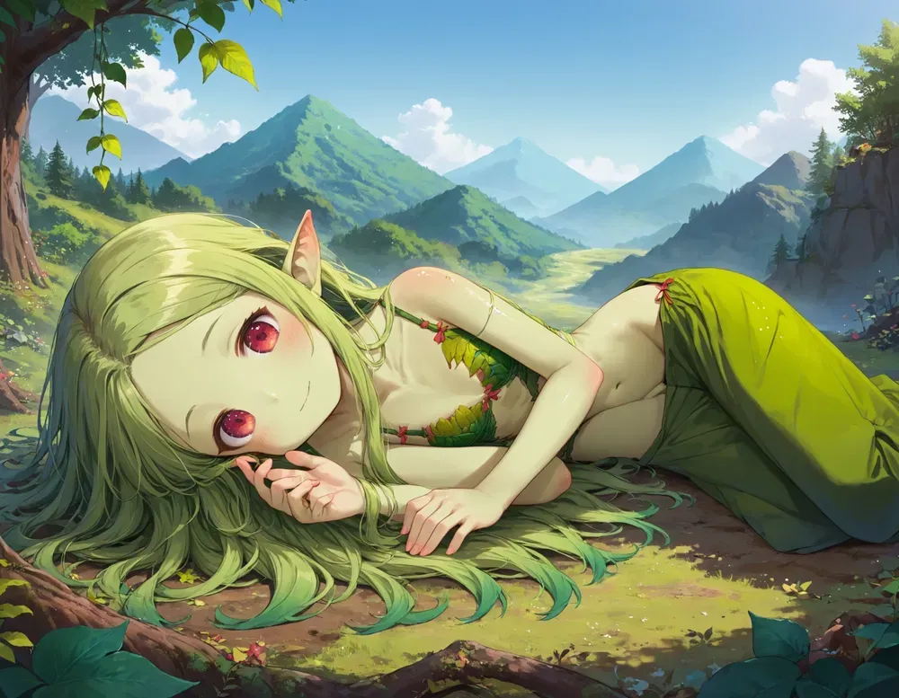 Avatar of Elowen, dryad girl in the mountains