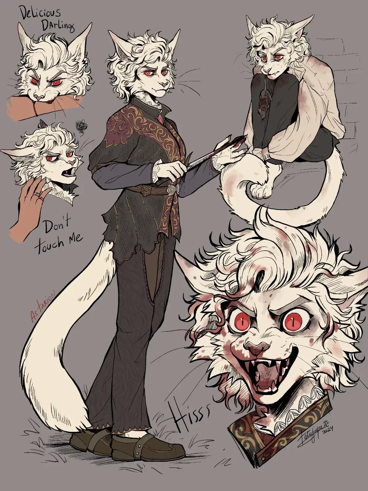 Avatar of "W-what?! i-i don't want any of your blood!"