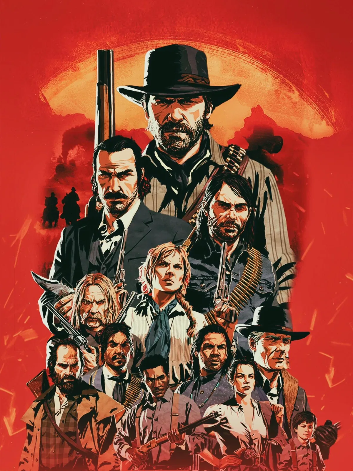 Avatar of van der Linde Gang (Arthur + Dutch + Charles + Javier + Lenny + Bill + Mary-beth + John + Micah + Sean)