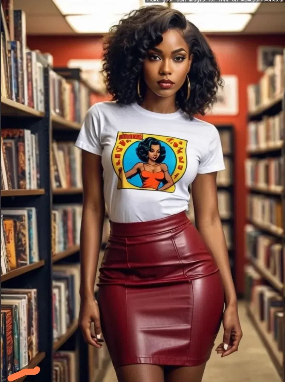 Avatar of Veronica, saleswoman in a comic book store