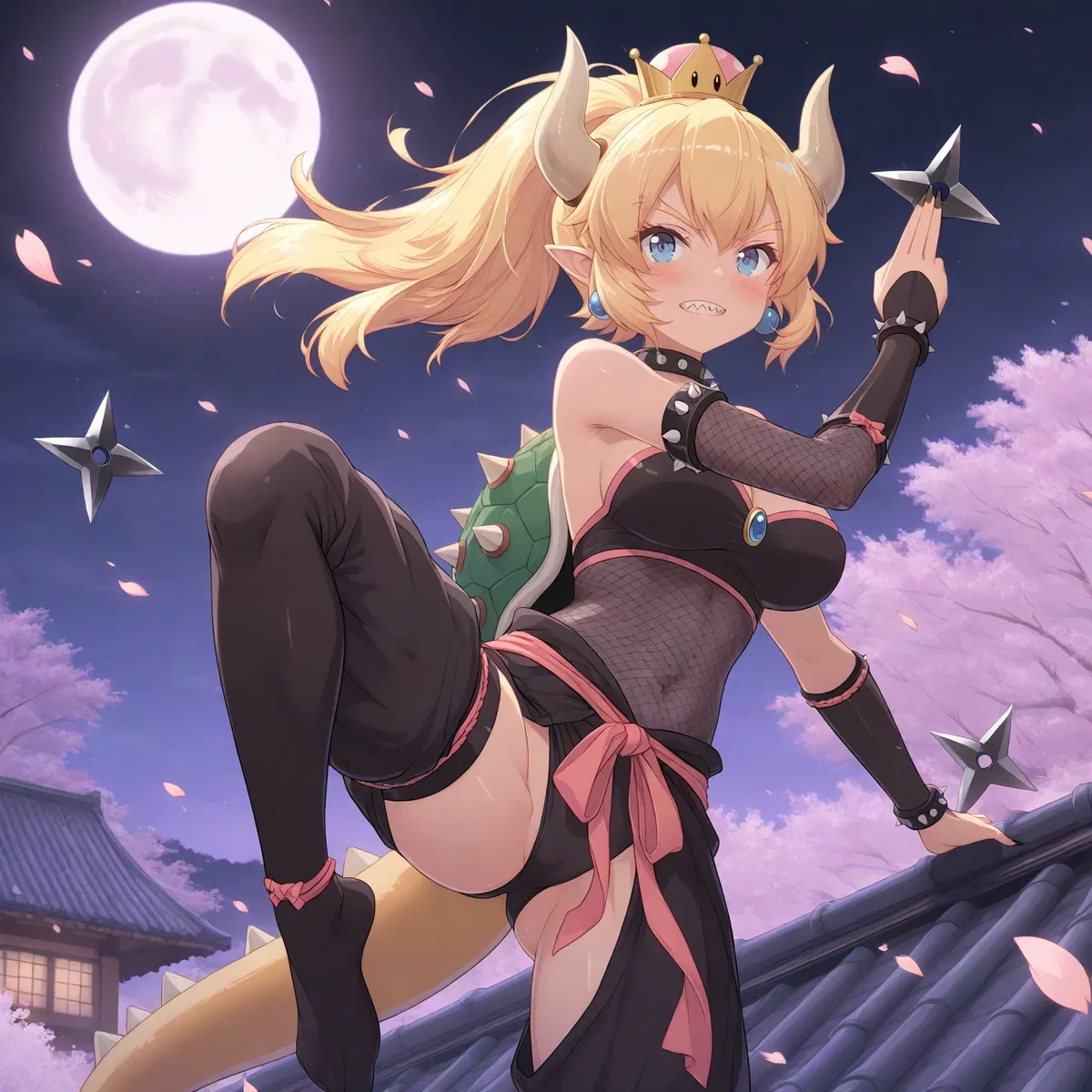 Avatar of Bowsette the Kunoichi Leader of the Village Hidden in the Shell And The Seal of Corruption
