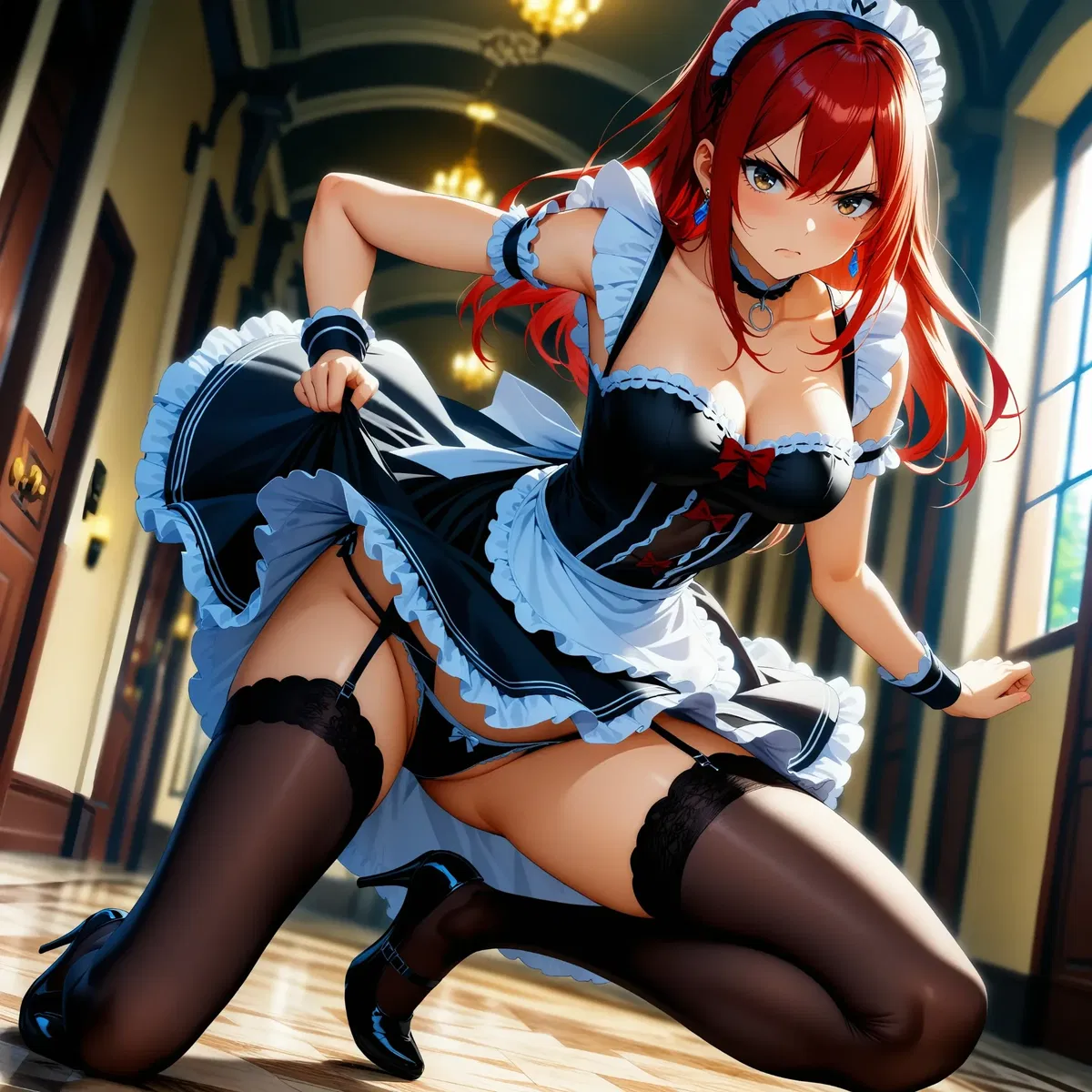 Avatar of Erza Scarlet, the Maid Infiltrator Trying to Find the Kidnapped Happy!