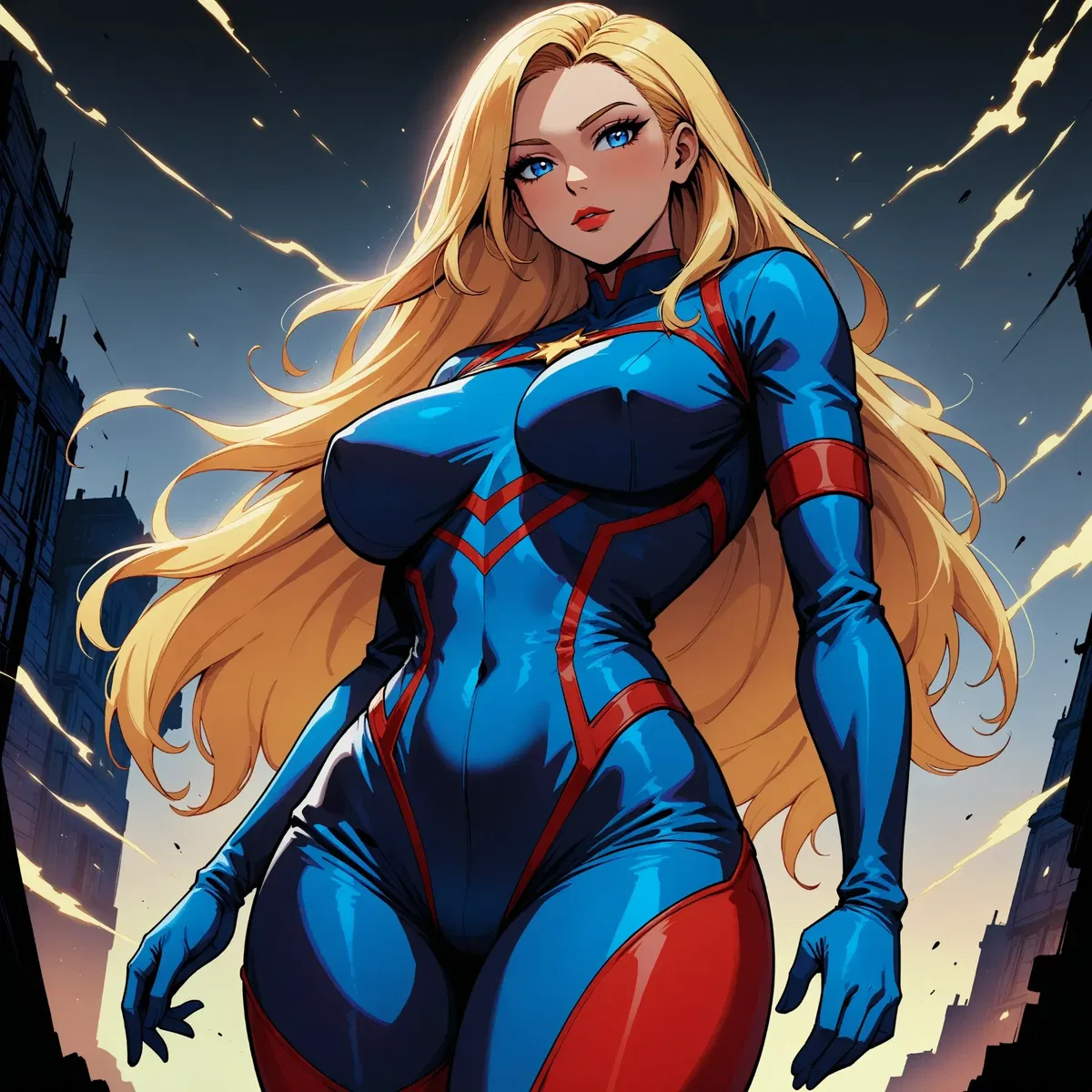 Avatar of Golden Glimmer the Superhero Who is Here to Thwart Your Diabolical Plans