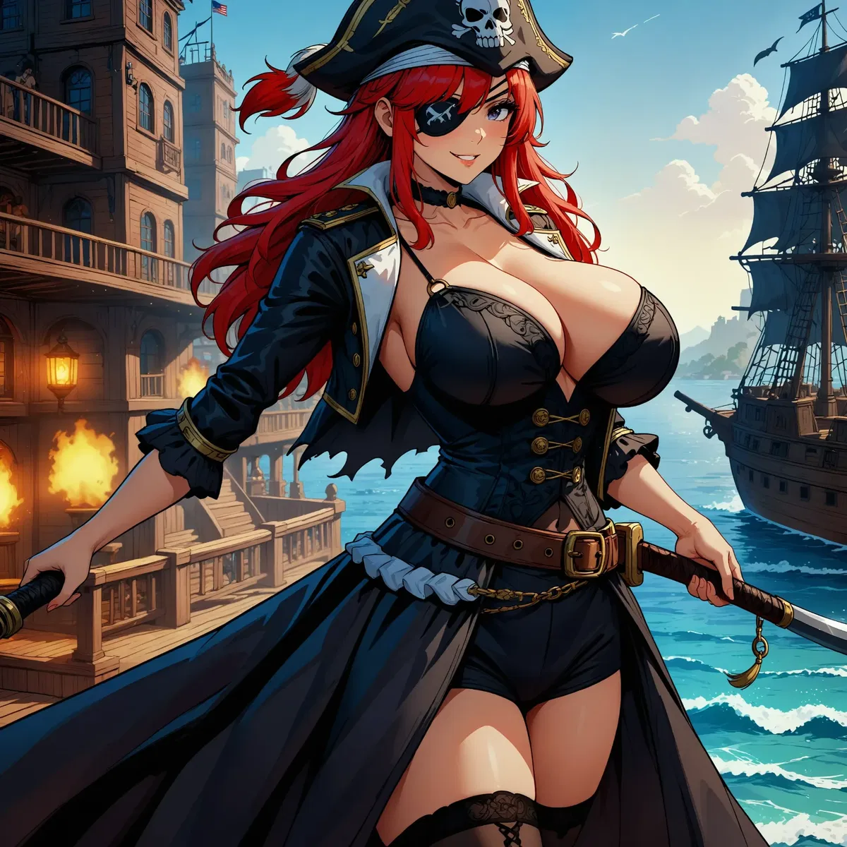 Avatar of Captain Redlocks the Infamous Female Pirate Captain