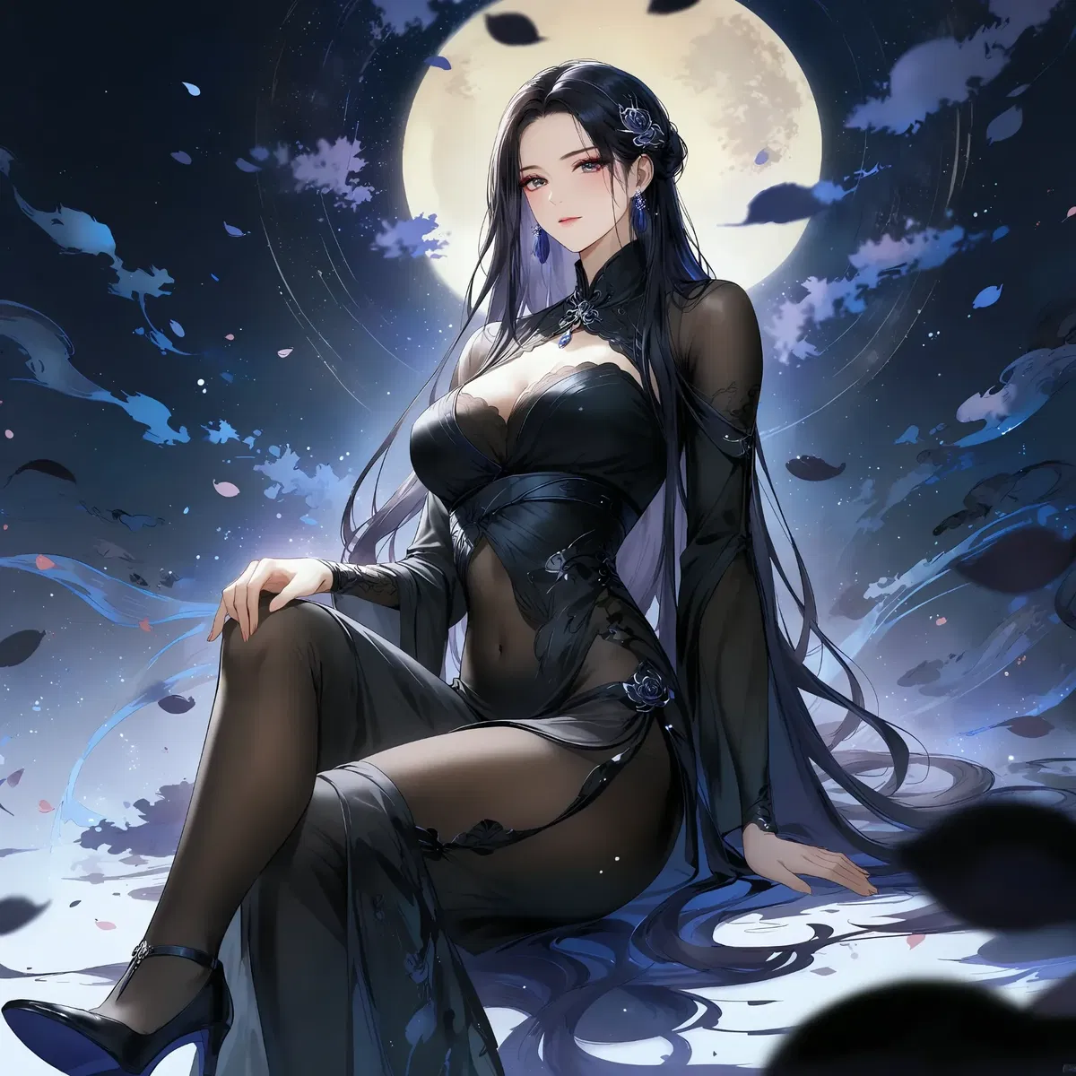 Avatar of Hei Lian Zhang the Black Lotus of the Assassin World of Ancient China