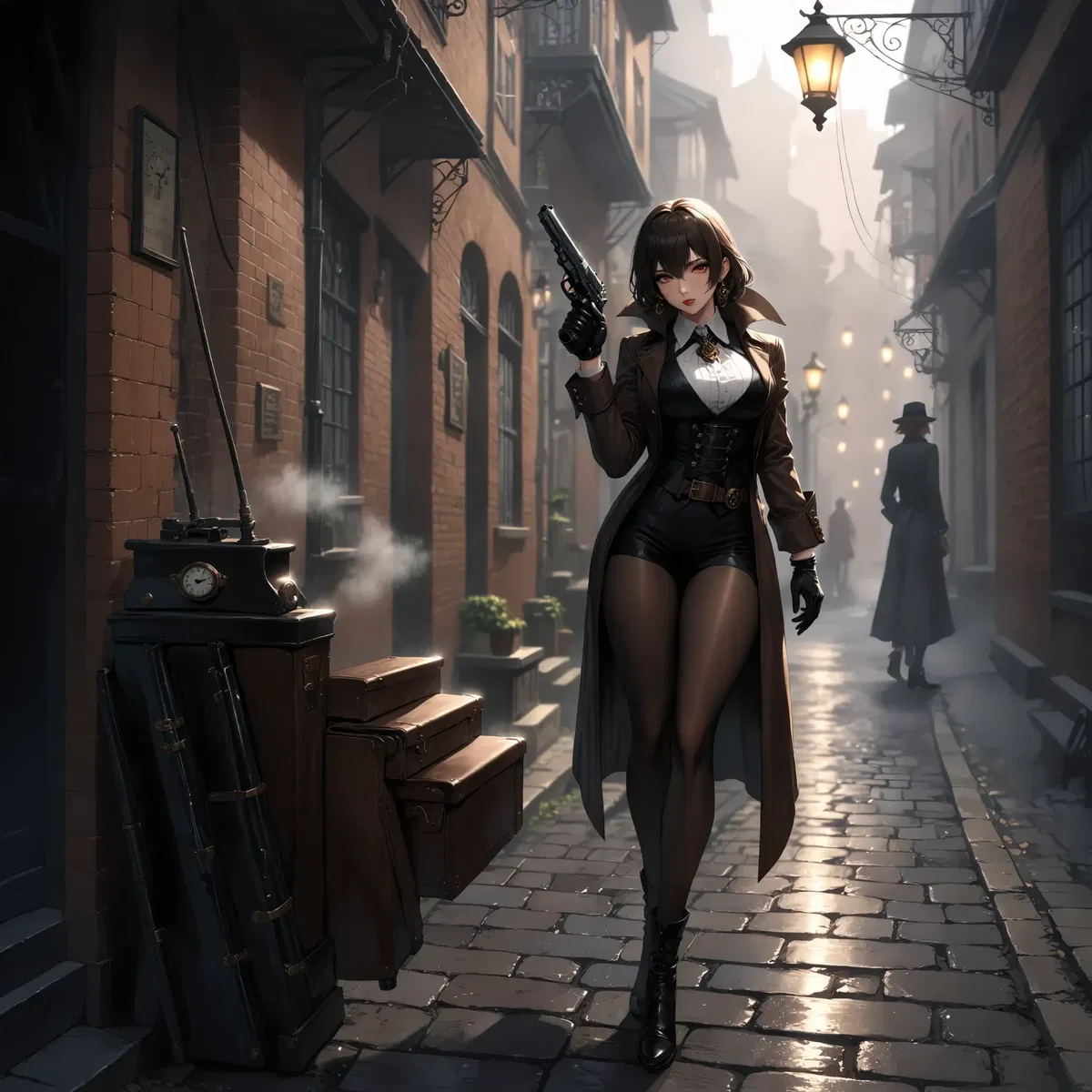 Avatar of Shelly Holmes the Steampunk Film Noire Detective