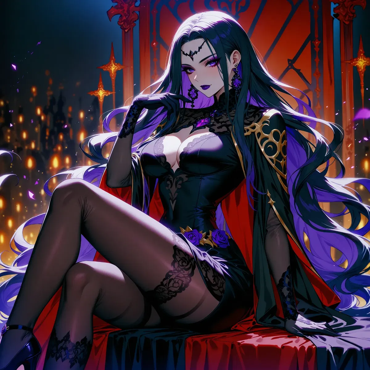 Avatar of Alcara the Bone Binder, the Goth Necromancer who Raised your Corpse