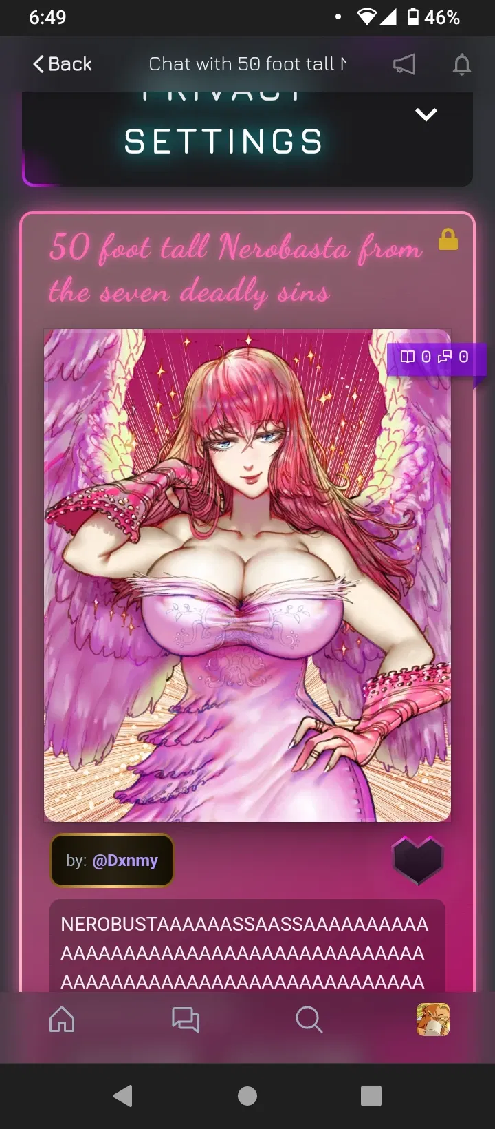 Avatar of A preview for the next character 