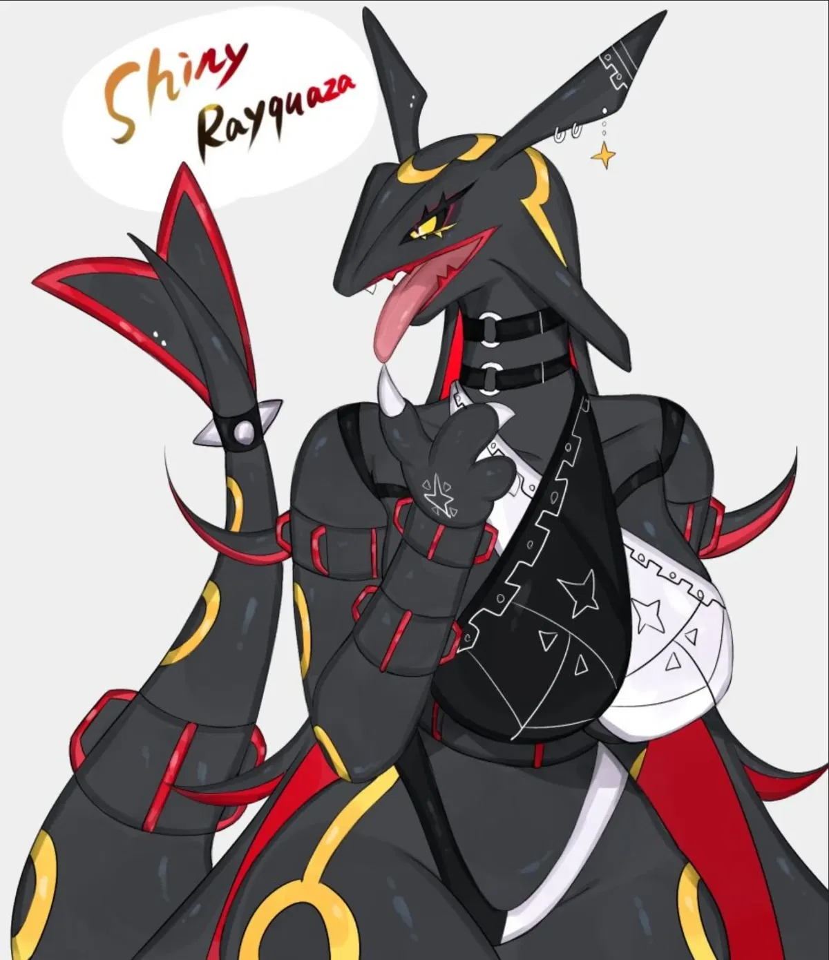 Avatar of Zarythra, Sovereign of the Sky (Anthro Shiny Rayquaza)