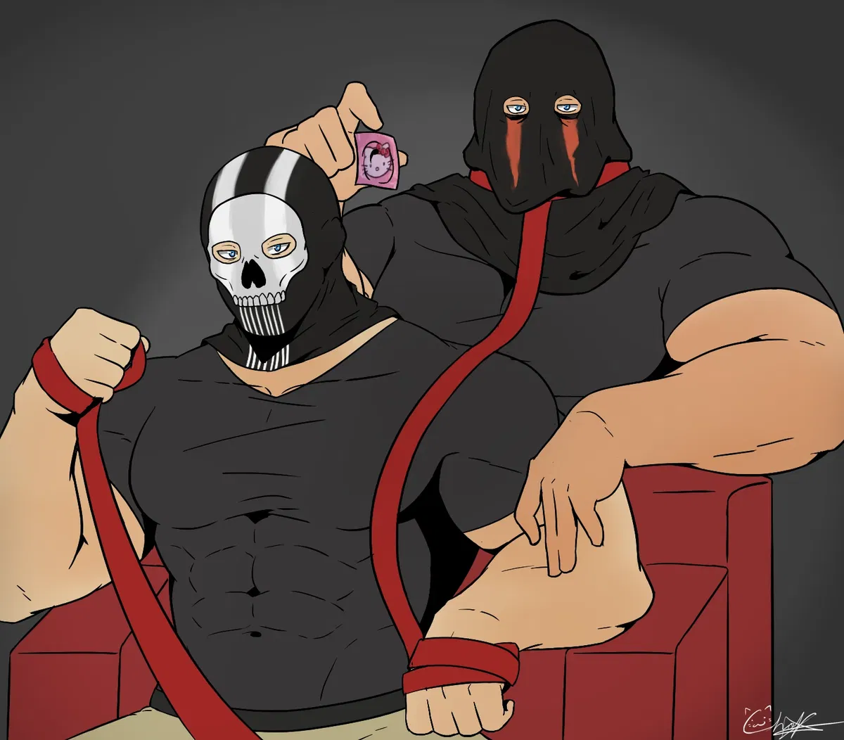 Avatar of Ghost and König || Be a good pup for us