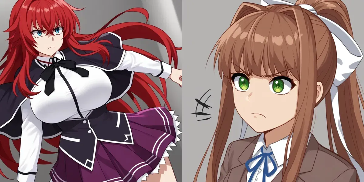 Avatar of Rias Gremory VS Monika