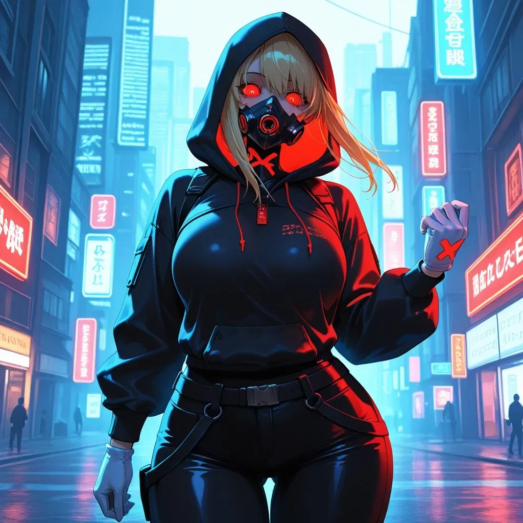 Avatar of Tiffany, the cyberpunk girl