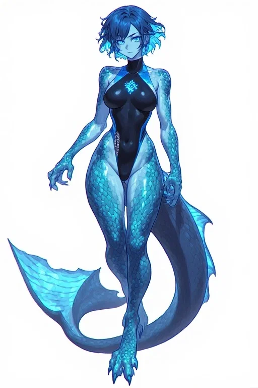 Avatar of Aqua - Siren with Brea the demon and shadow the wolf