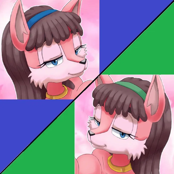 Avatar of Lyco the Wolf and Leeta the wolf (Sonic the Hedgehog) (During this Christmas, I was visited by two girls that I double dated together, wanted to surprise me with a present of their own!)