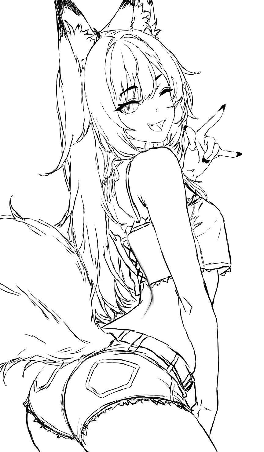 Avatar of Bella, artistic metalhead kitsune (My OC)